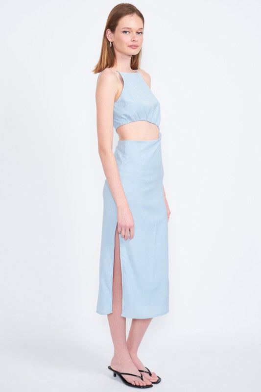 Midi Waist Cut Out