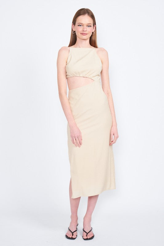 Midi Waist Cut Out