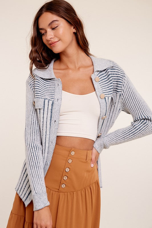 Ribbed Belt Sweater