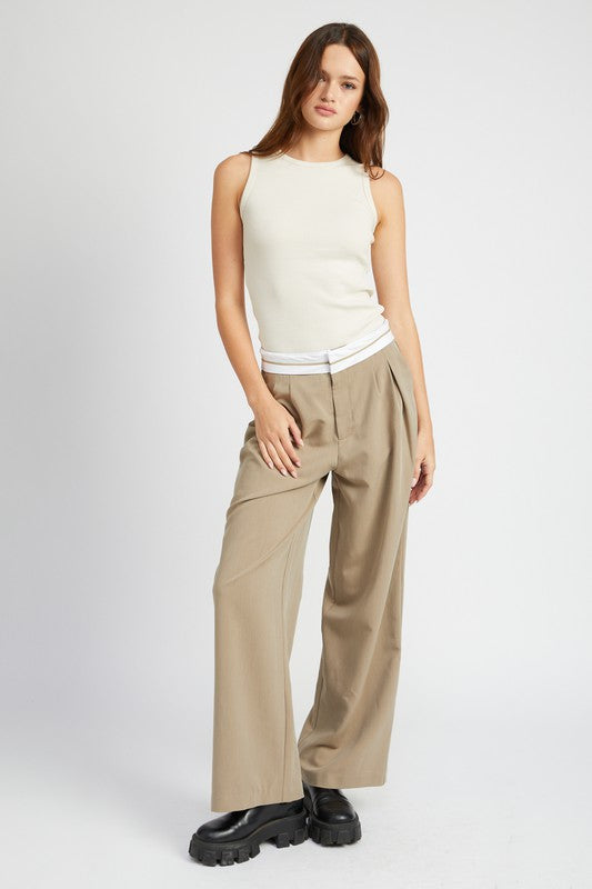 Reverse Waist Band Trouser