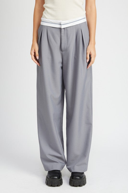Reverse Waist Band Trouser