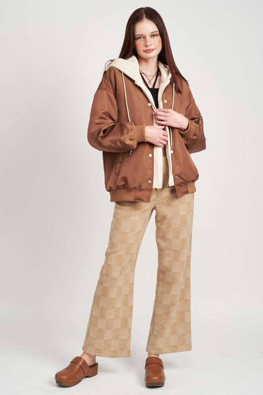 Bomber Jacket w/ Hoodie