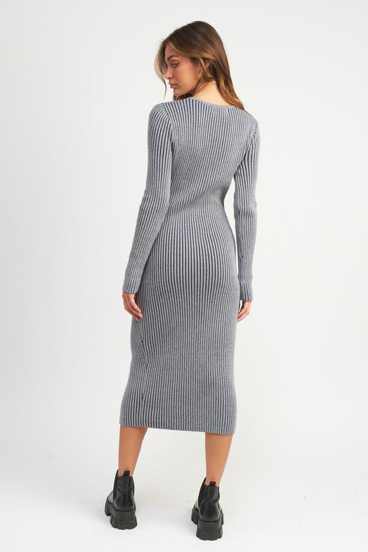 Two Way Zipper Midi