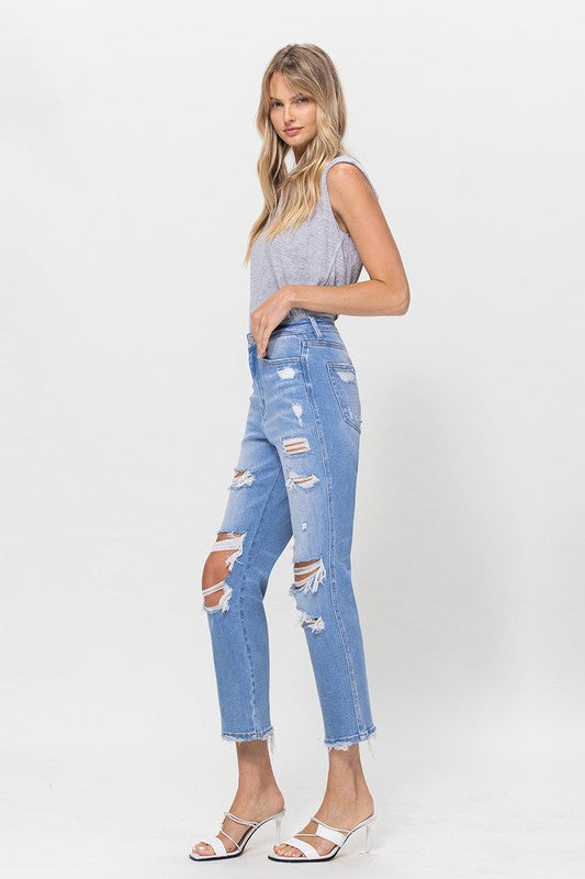 Stretch Super High Rise Crop