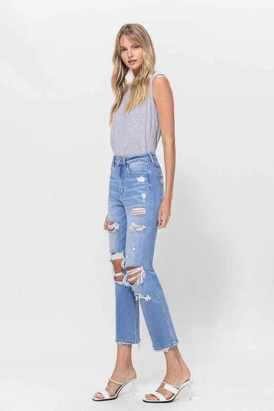 Stretch Super High Rise Crop
