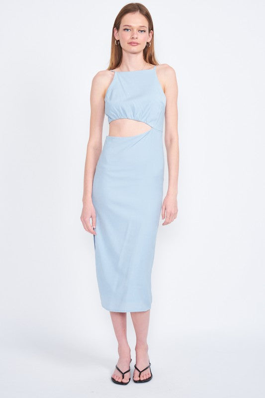 Midi Waist Cut Out