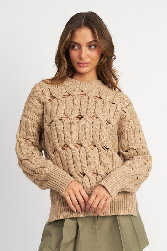 Open Knit Sweater