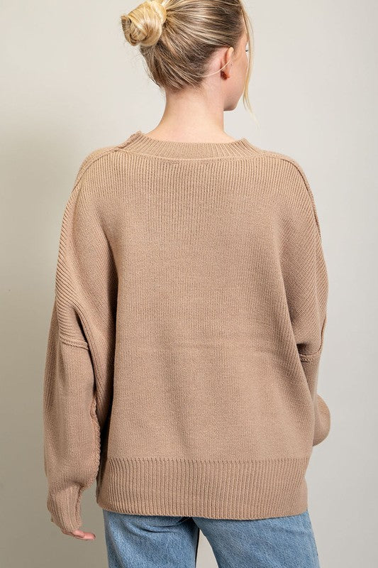 Long Sleeve Ribbed Sweater