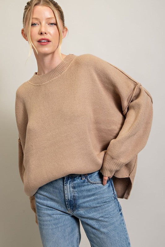 Long Sleeve Ribbed Sweater