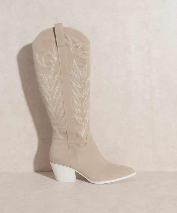 Embroidered Tall Boot