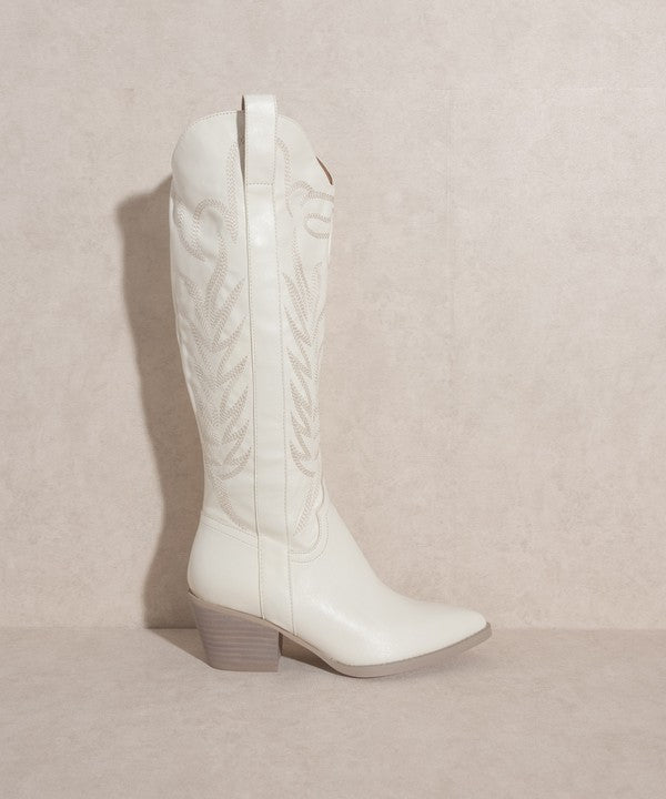 Embroidered Tall Boot