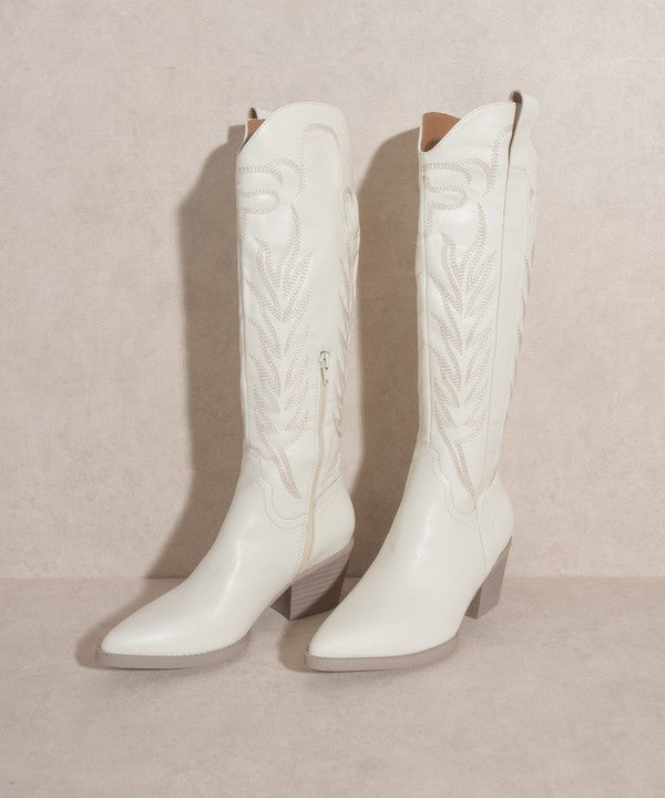 Embroidered Tall Boot