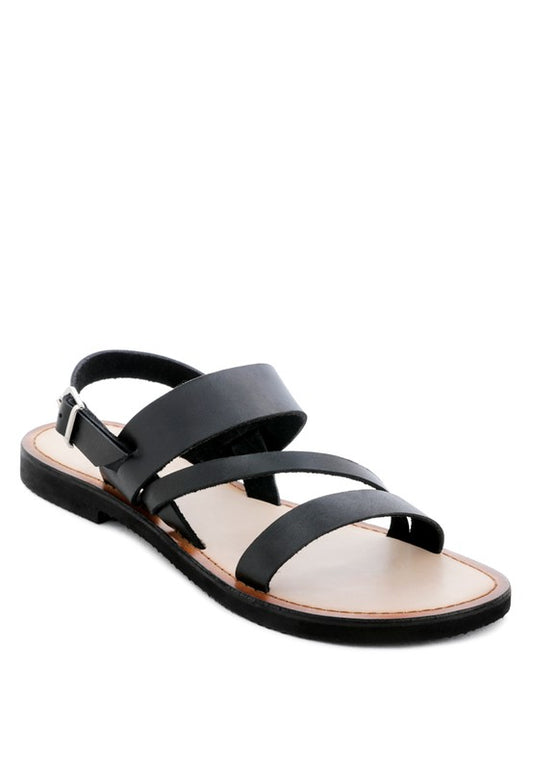 Mona Flat Sandal w/ Ankle Strap