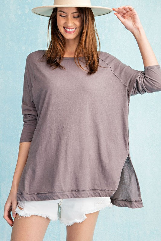 Smoke / Knit Top - Oversized Tunic